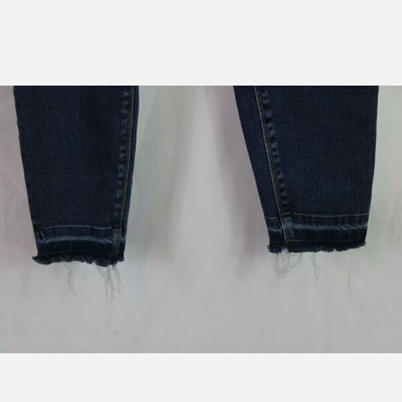 Spanx Size Large Distressed Ankle Skinny Jeans, Medium Wash 20203R - Picture 3 of 6